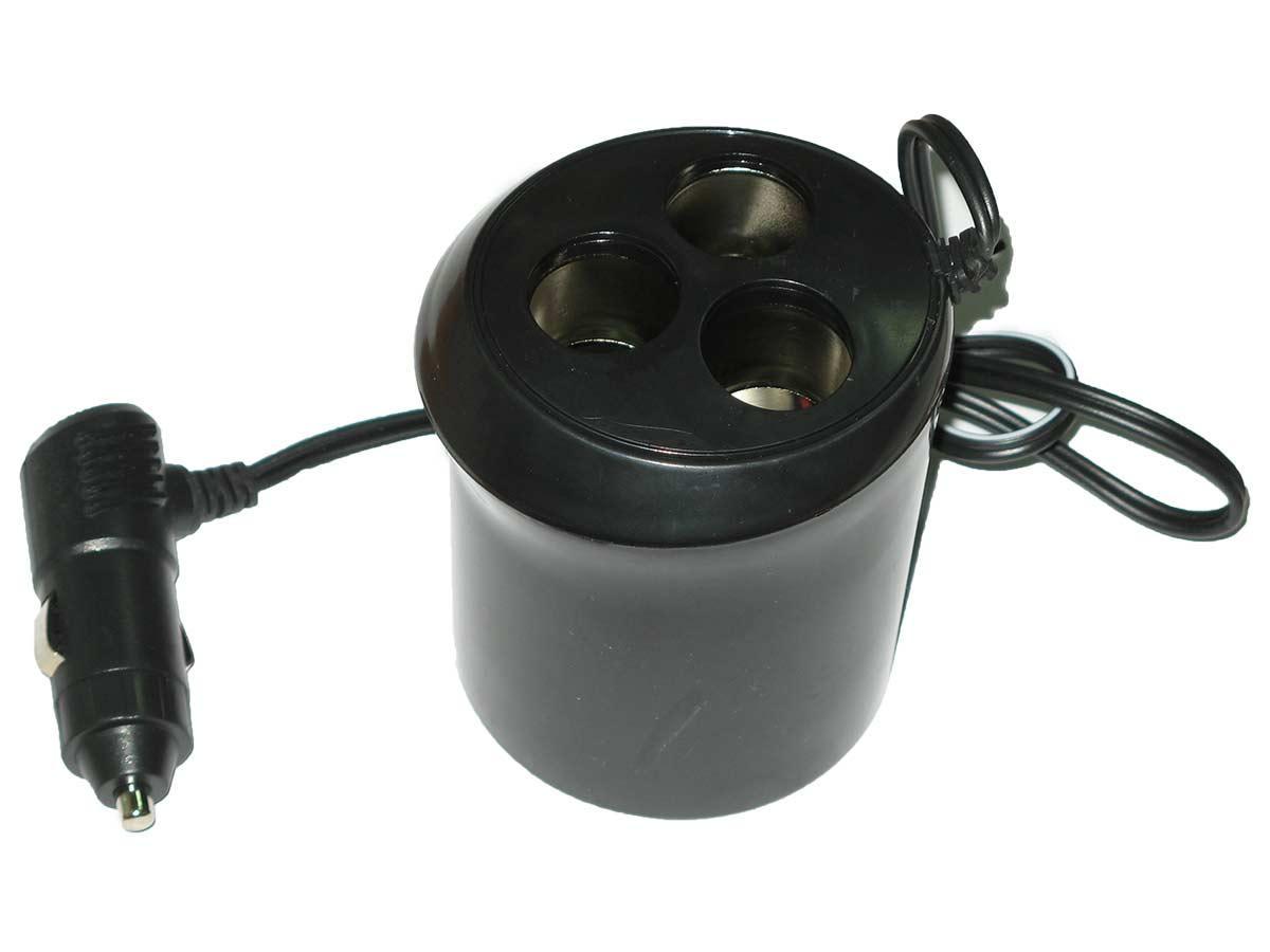 Трійник у прикурювач 310 з проводом у підсклянник, фото 1