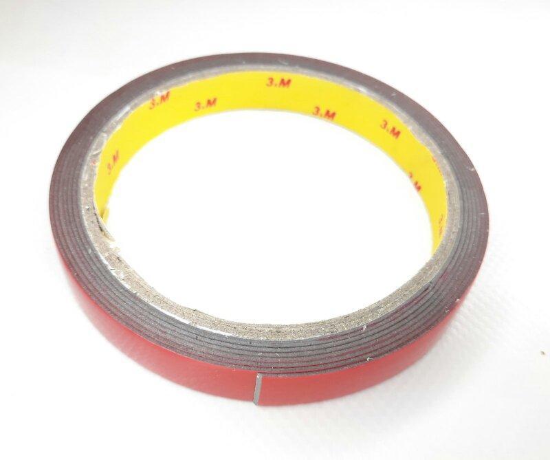 Скотч двосторонній. 3М 12мм х2м, фото 1