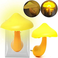 Нічник грибочок із датчиком освітлення Mushroom LED Night Light/світлодіодний дитячий автоматичний світильник