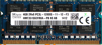 Оперативна пам'ять для ноутбука Hynix DDR3 4GB PC3L-12800S 1.35 V SODIMM (б/у)
