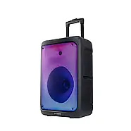 Переносна акустична система на колесах з радіомікрофоном Temeisheng 1215-02 Портативна Bluetooth колонка, фото 3