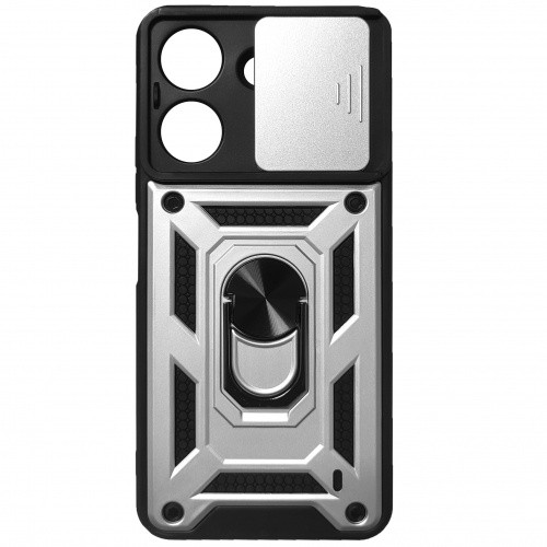Чохол-накладка Armor Magnet CamShield для Xiaomi Redmi 13C/Poco C65 - Silver