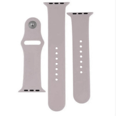 Ремінець для Apple Watch Band Silicone Two-Piece 42/44/45/49 mm (07, Lavender)