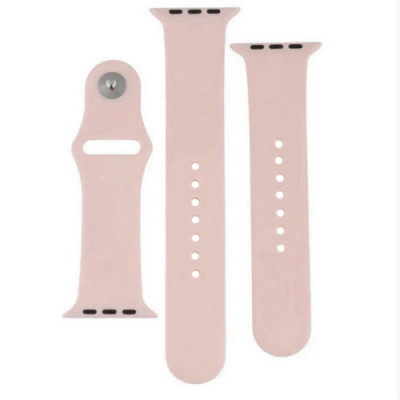 Ремінець для Apple Watch Band Silicone Two-Piece 38/40/41 mm (19, Pink Sand)