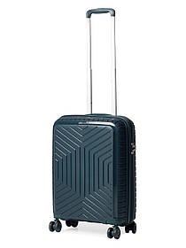 Валіза ручна поклажа S поліпропілен т.зелена55х36х20/35л/2.5кг/Snowbal