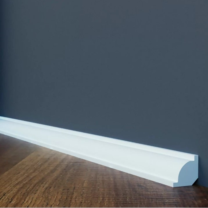 Удароміцний плінтус LPC-01 Cezar  із дюрополімеру 21,6x21,6 мм. Польща, фото 1