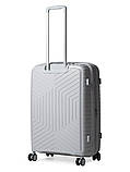 Набір валіз Франція (L M S-3шт) поліпропілен сірий/Snowball 20103, фото 6