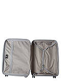 Набір валіз Франція (L M S-3шт) поліпропілен сірий/Snowball 20103, фото 10