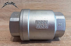 Клапан зворотний нержавіючий 1/4` (Ду 8) AISI 304
