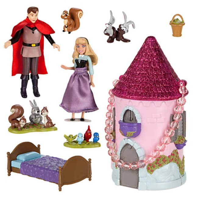Спляча красуня міні замок-сумочка принцеса Аврора Sleeping Beauty Mini Castle PlaySet