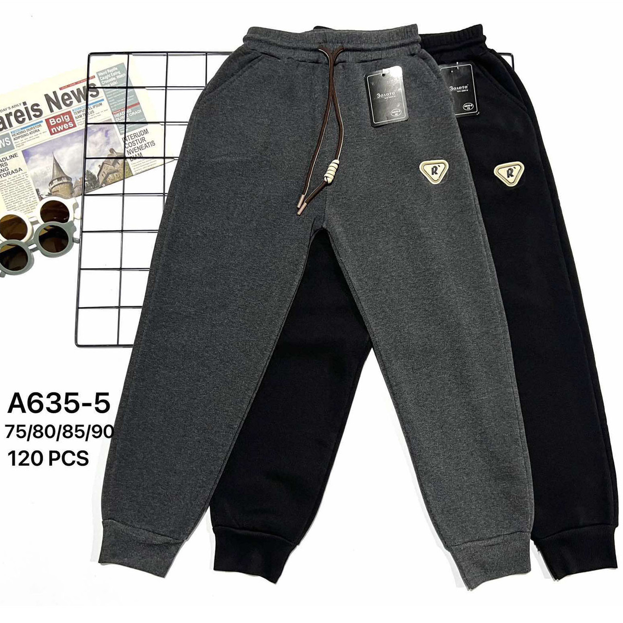 Теплі штани з манжетам для підлітка Розміри: 8,9,10,11 років (16176-2), фото 1