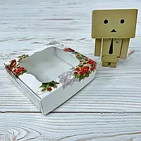 Коробка з віконцем 10*10*3 см кольорова 10 шт.