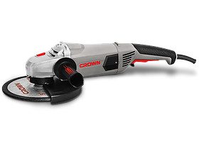 Кутова шліфувальна машина велика CROWN CT13500-230S (диск 230 мм, плавний пуск)