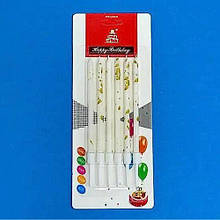 Свічки для торта "Класичні" 12 см ( 6 шт.) білі + краплі золота