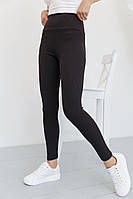 Лосини в рубчик із високою талією, демісезонні лосини Туреччина, жіночі легінси в рубчик