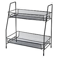 Полиця універсальна 2яр 31*17*33см Stenson TD01324 (black)