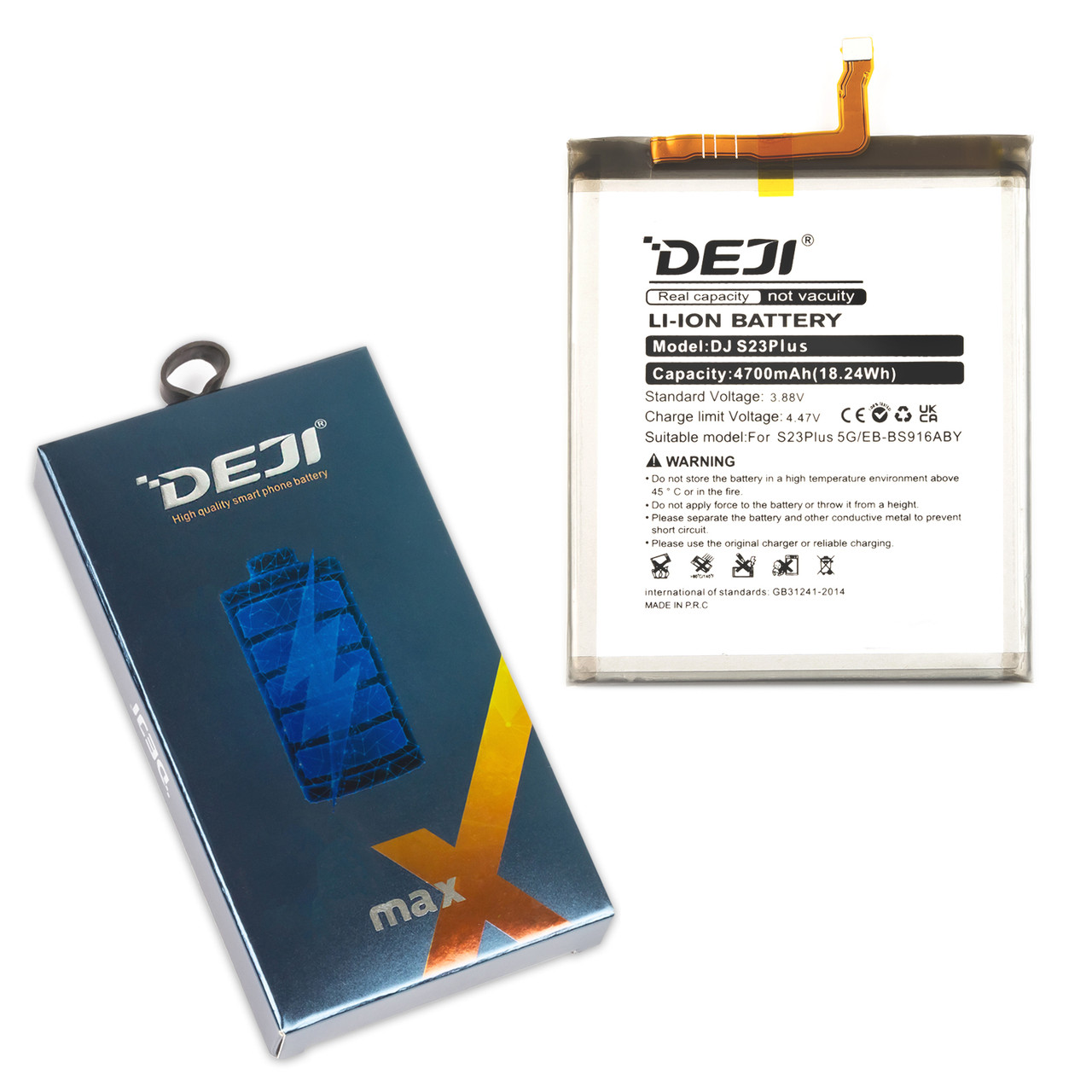 АКБ SAMSUNG S916 S23 Plus (2023) (EB-BS916ABY) DEJI (5000 mAh)