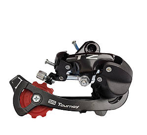 Задній перемикач швидкостей, Shimano Tourney RD-TZ50, 6/7 шв., SIS, чорний болт