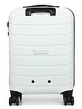 Валіза ручна поклажа S поліпропілен біла 55х37х20см/36л/2.8кг/Snowball, фото 3