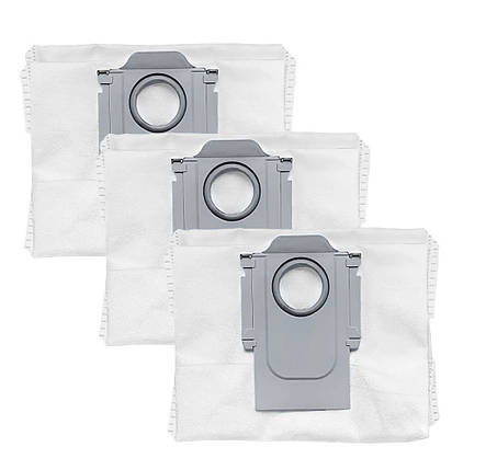 Мішки для сміття для бази Xiaomi Roborock Q5+ / Q5 Pro+ / Q7+ / Q7 Max+ / Q8 Max+ / 3 штуки, фото 1