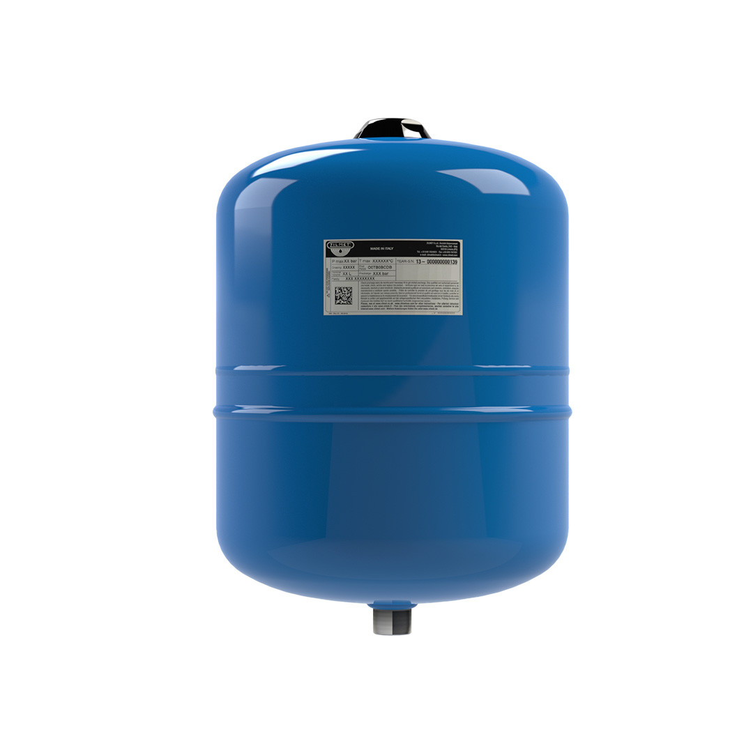 Бак гідроакумулятор для води Zilmet Easy-Pro 12 L (3/4″G) 10 bar / +99°C (Італія) 11E0001802