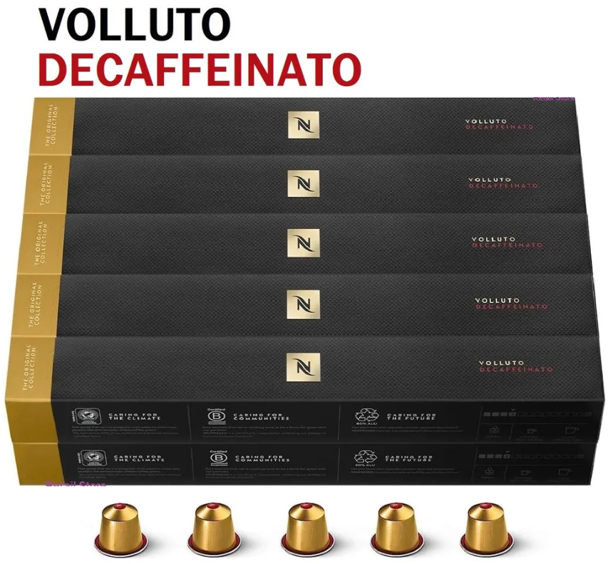 Кава в капсулах Nespresso Volluto Decaffeinato - Кава у капсулах Неспрессо (тубус 10 капсул)