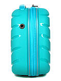 Кейс(ручна поклажа) BC поліпропілен бірюза 36х32х17/16л/1.1кг/Snowball, фото 5