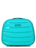 Кейс(ручна поклажа) BC поліпропілен бірюза 36х32х17/16л/1.1кг/Snowball, фото 2