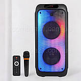 Музична колонка-Bluetooth 500 Вт переносна акумуляторна система (10 годин автономної роботи) на 12 кг, фото 2