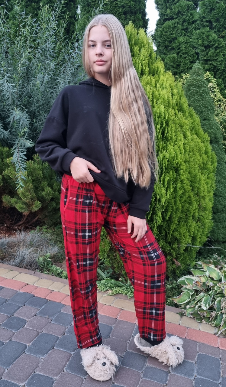 Домашні штани великих розмірів із кишенями, фото 1