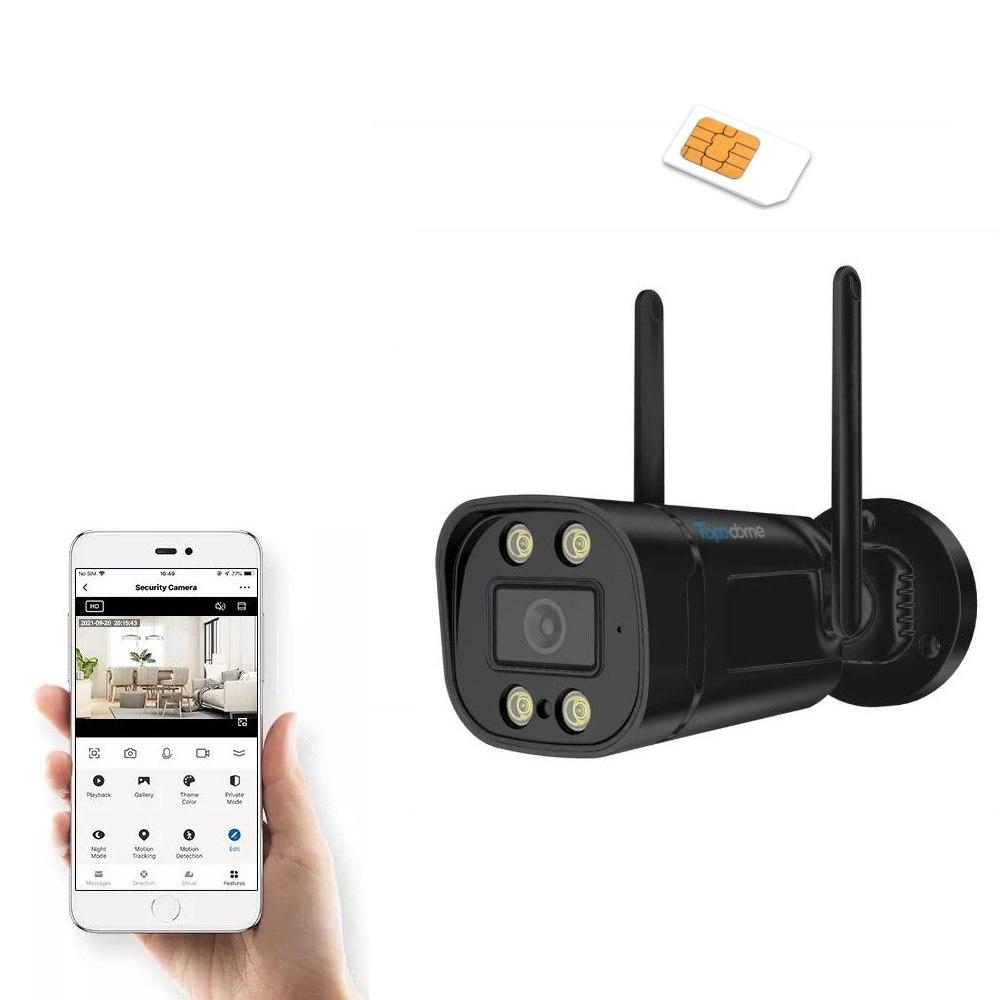 Вулична 3G/4G IP камера спостереження Topodome B18G 5MP. CamHi Pro