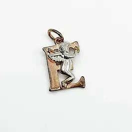 Підвіски-літери з позолотою