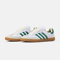 Кросівки Adidas Samba Sporty & Rich White Green / Адидас Самба Спорті енд Річ Білі з Зеленим, фото 5