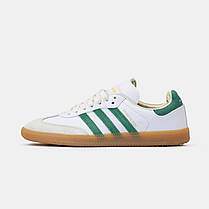 Кросівки Adidas Samba Sporty & Rich White Green / Адидас Самба Спорті енд Річ Білі з Зеленим, фото 3