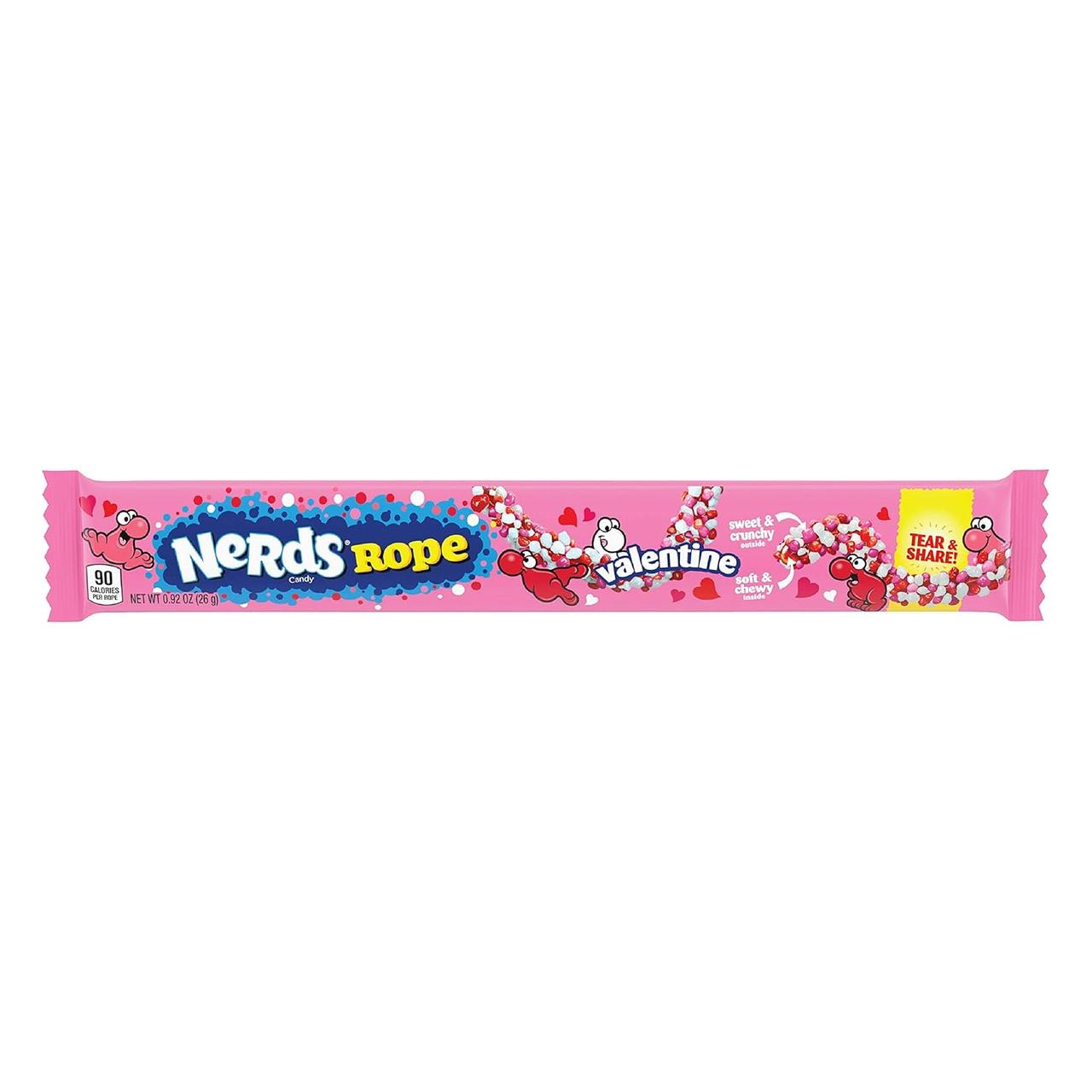 Цукерки з драже нердси Nerds Rope Valentine Candy 26г