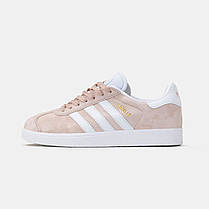 Жіночі Кросівки Adidas Gazelle Pink White / Адідас Газелі Рожеві з Білим, фото 3