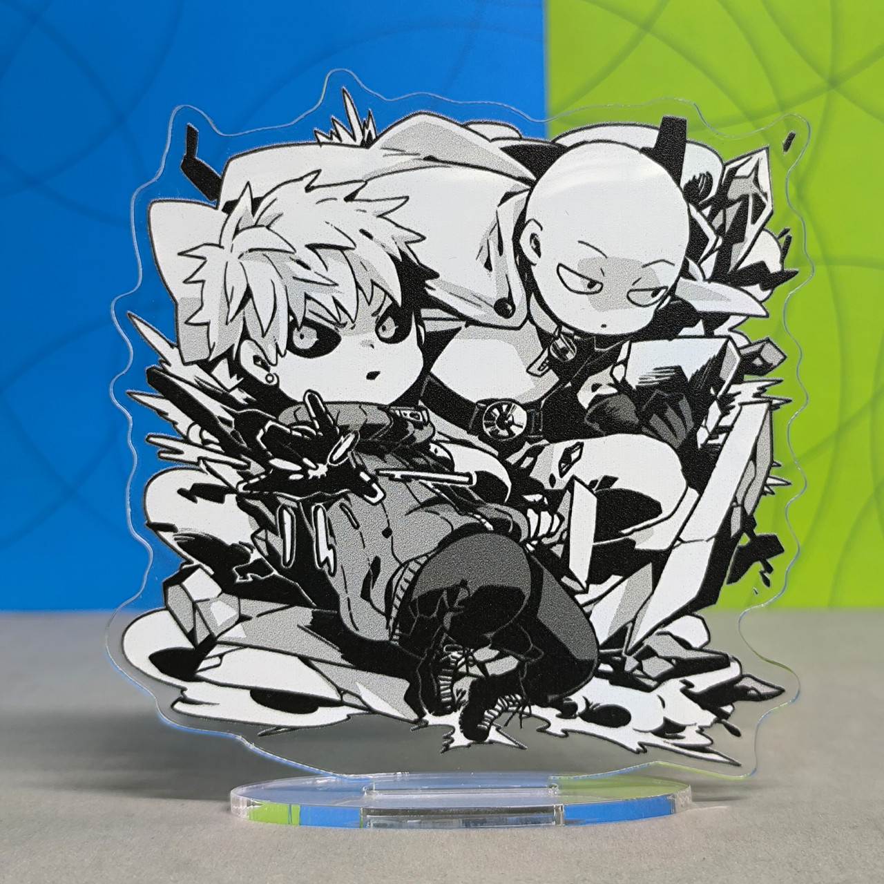 Акриловая статуетка Ванпанчмен  (10 см)  / One punch man