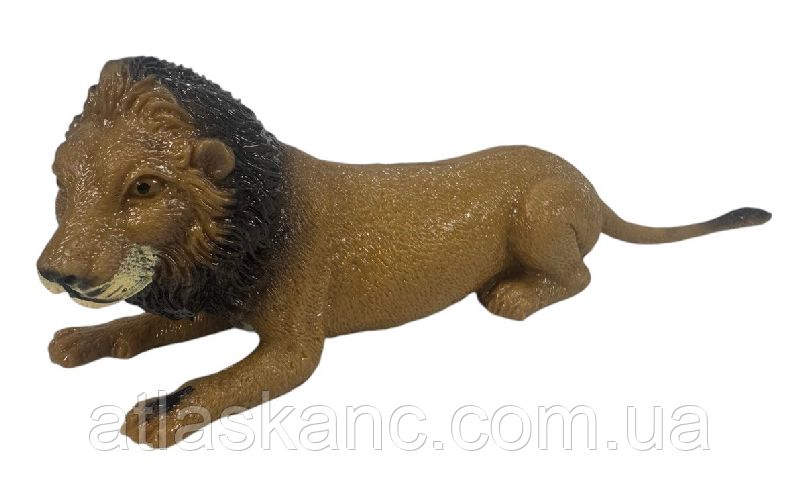 Іграшка силіконова антистрес, дикі тварини Лев 12 см 04355, фото 1