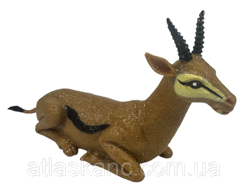 Іграшка силіконова антистрес, дикі тварини Антилопа 13 см 08544, фото 1