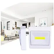 Світильник на трьох батарейках для шафи COB HY-801А Світильник з магнітним кріпленням та липучкою, фото 2