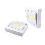 Світильник на трьох батарейках для шафи COB HY-801А Світильник з магнітним кріпленням та липучкою, фото 4