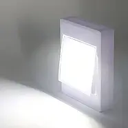 Світильник на трьох батарейках для шафи COB HY-801А Світильник з магнітним кріпленням та липучкою, фото 3