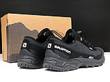 Чоловічі кросівки Salomon Soft Shell термо молодіжні осінні чорні, фото 6