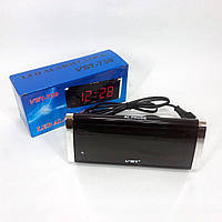 Електронний Годинник VST-730-4 green, цифровий настільний мережевий годинник, led alarm clock з будильником