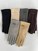 Жіночі сенсорні кольорові рукавички пальто/тонкий фліс (гуртом)