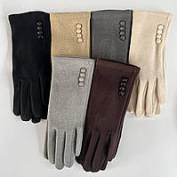 Жіночі сенсорні кольорові рукавички пальто/тонкий фліс (гуртом)