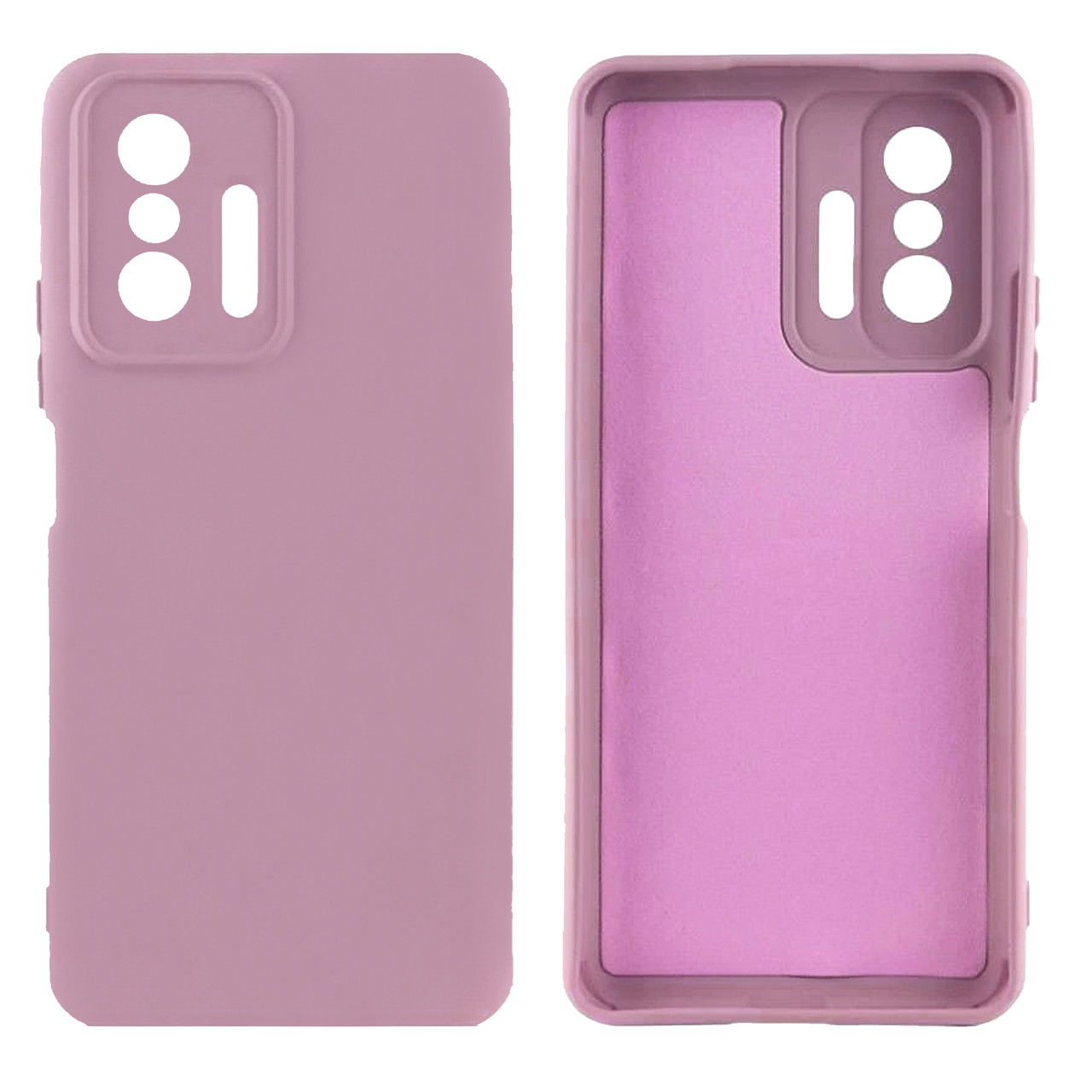 Чохол Silicone case Camera Protective для Xiaomi Mi 11T (24) чорничний Blueberry