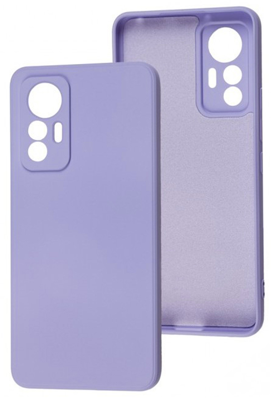 Чохол Silicone case Camera Protective для Xiaomi Mi 12 Lite (13) ліловий Lilac