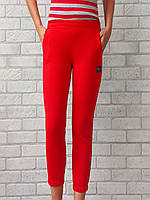 Теплые спортивные штаны оптом для подростка с карманами красный синий изумруд антрацит р.36 38 40 42 44