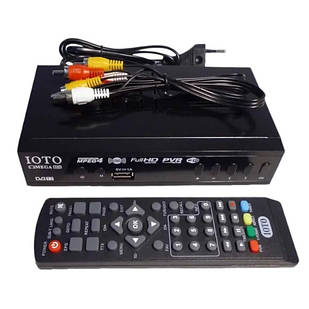 Тюнер із підтримкою wi-fi адаптера металевий корпус з екраном DVB-T2 OMEGA IOTO